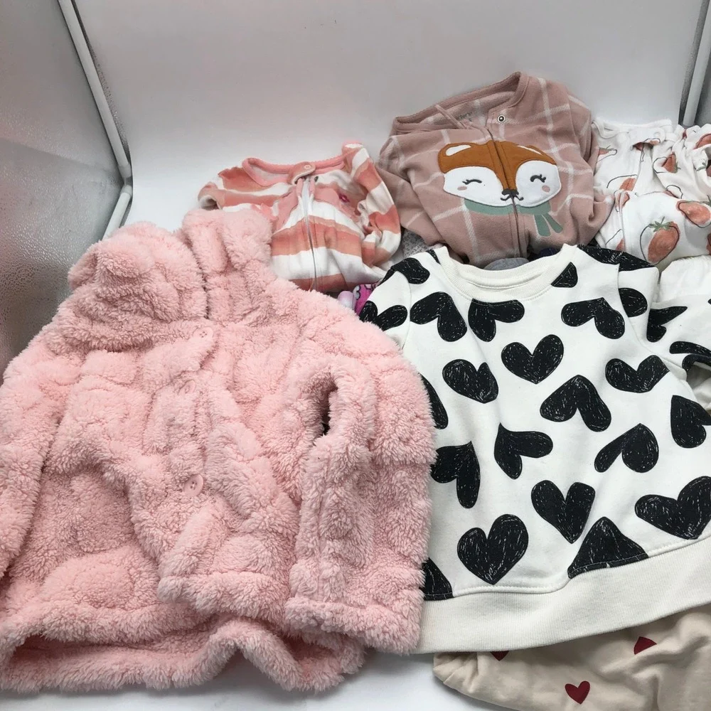 Toddler Girls 3T Fall Winter Clothing BUNDLE Pajamas Loungewear Pants Cozy